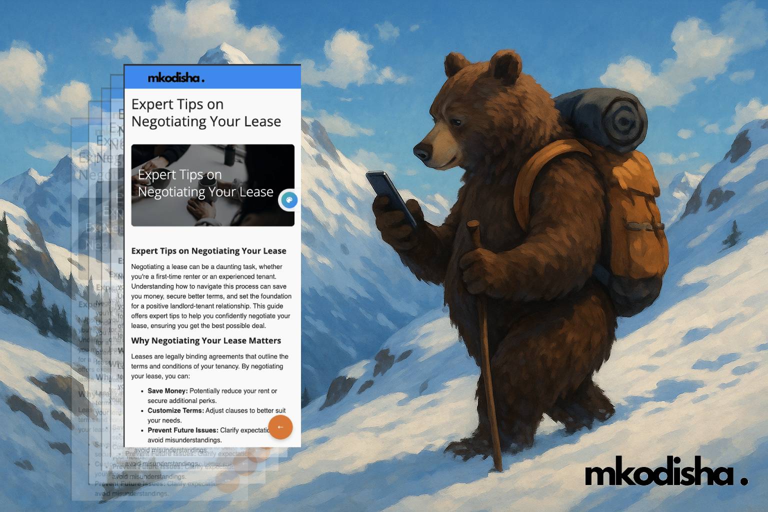 Bear Hiking With Phone Simple Compose 01Jv1Tgfpkf3Ra88Jfkf5X01H7